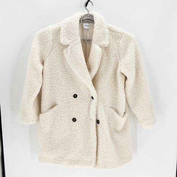 Nine West double-breasted teddy coat Daisy Dew size 2XL pockets warm fashionable - Picture 1 of 10